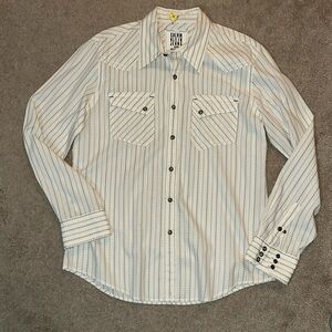 Men’s medium Calvin Klein jeans button up shirt.